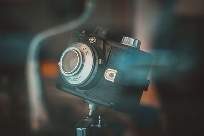 Close-up of camera