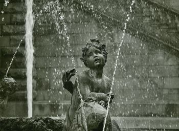 Close-up of statue at fountain