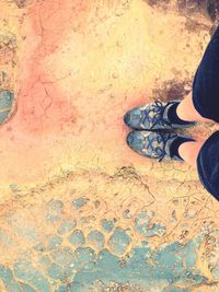 Low section of person standing on ground