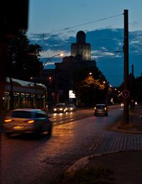 City street at night