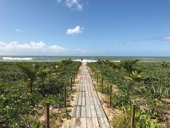 Panoramic shot of sea against sky