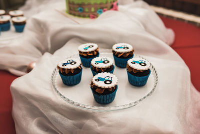 Close-up of wedding dress