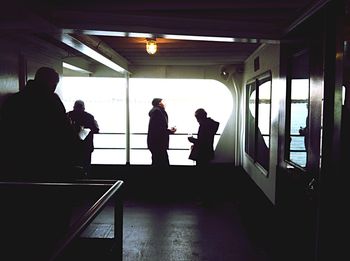 Train at railroad station platform