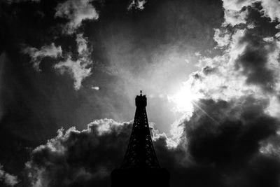 Low angle view of cloudy sky