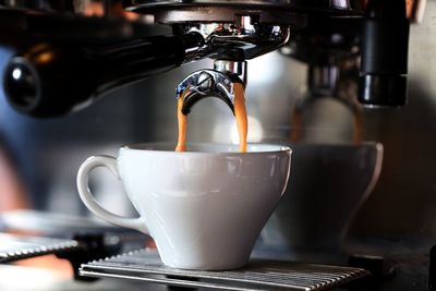 Close-up of coffee on table