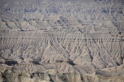 High angle view of arid landscape