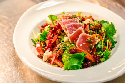 Close-up of salad in bowl