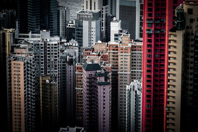 Full frame shot of modern buildings in city