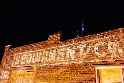 Low angle view of old building