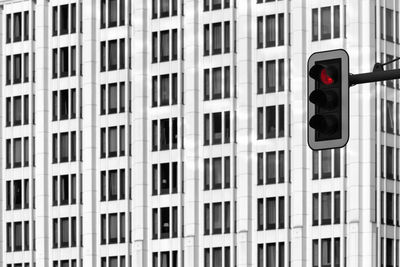 Close-up of office building in city