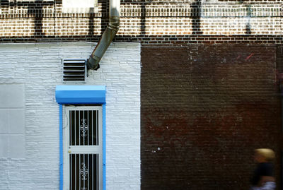 Window on wall of building