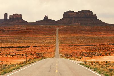 Road passing through landscape