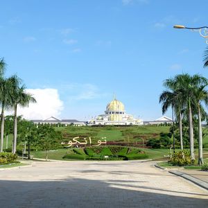 View of church against blue sky