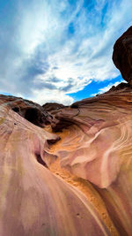 Scenic view of desert against sky