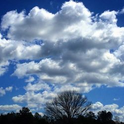 Low angle view of cloudy sky