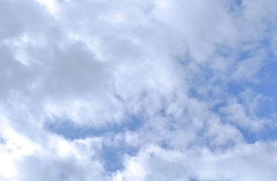 Low angle view of clouds in sky