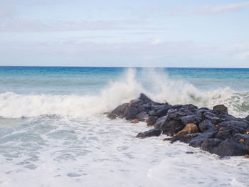 Scenic view of sea against sky