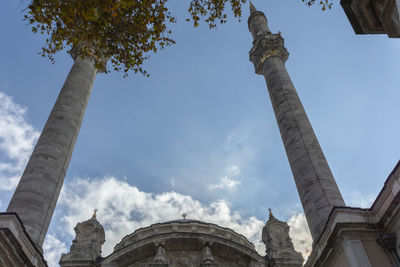 Low angle view of historical building against sky