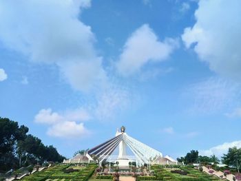 View of monument against cloudy sky