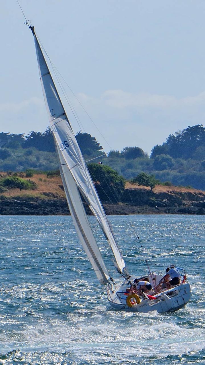 NAUTICAL VESSEL ON SEA AGAINST SKY