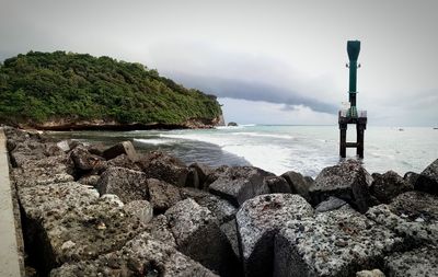 Scenic view of sea against sky