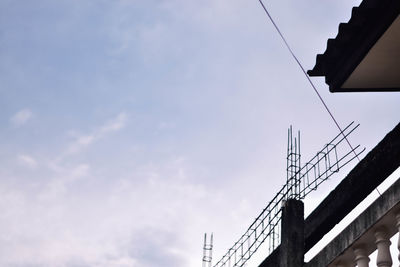 Low angle view of bridge against sky