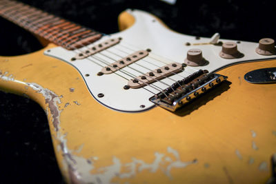 Close-up of guitar