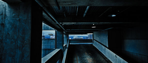 Interior of empty tunnel