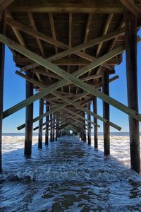 View of bridge over sea