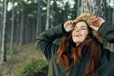 Portrait of a smiling young woman
