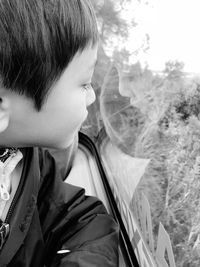 Portrait of boy looking at camera