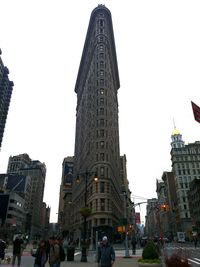 View of skyscrapers in city