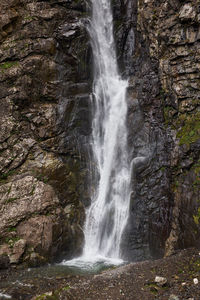 Scenic view of waterfall