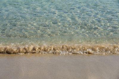 High angle view of beach