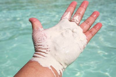 Close-up of human hand