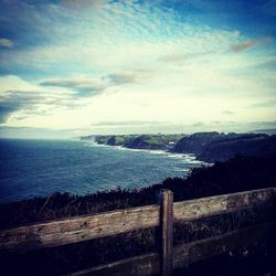 Scenic view of sea against sky