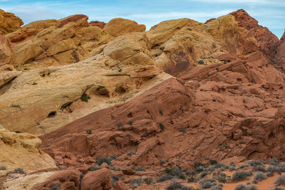 Rock formations in desert