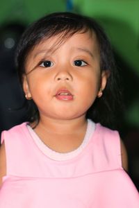 Portrait of cute smiling girl