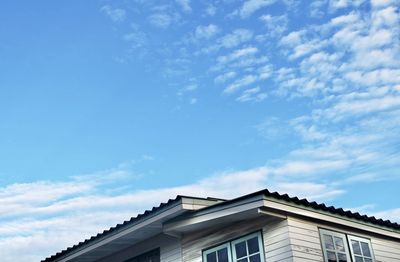 Low angle view of building against sky