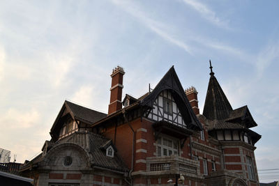 Low angle view of building against sky