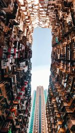 Low angle view of buildings against sky