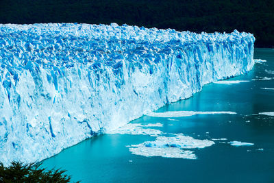 Scenic view of ice floating on sea