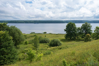 Scenic view of landscape against sky