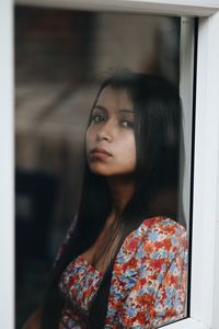Young woman looking away