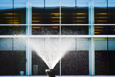 Water drops on glass window