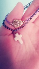 Close-up of pink flower over white background