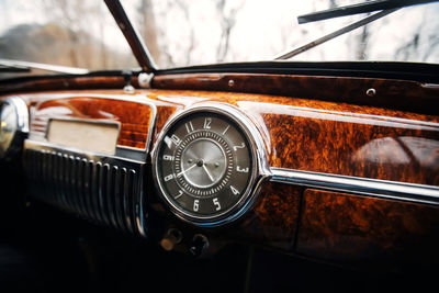 Close-up of vintage car