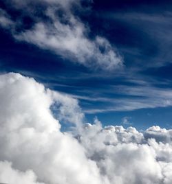 Low angle view of cloudy sky