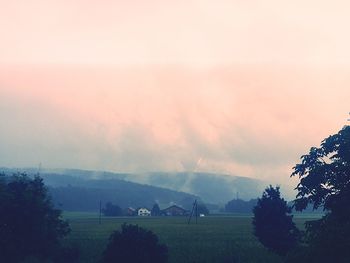 Scenic view of landscape against sky