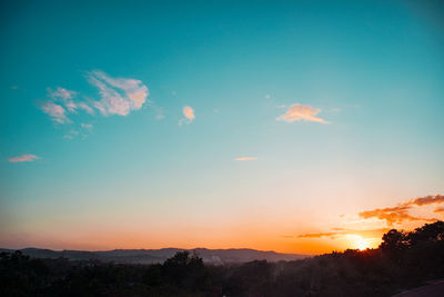 Mountains against sky during sunset